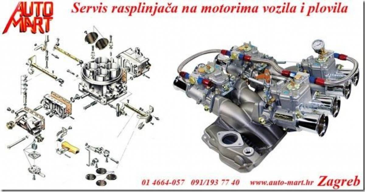 Popravak i servis rasplinjača/fergazera/karburatora