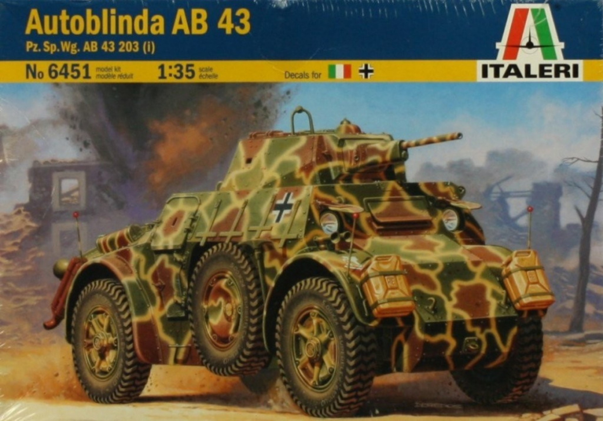 Maketa oklopnjak Autoblinda Ab 43 Armored Car 1/35 1:35