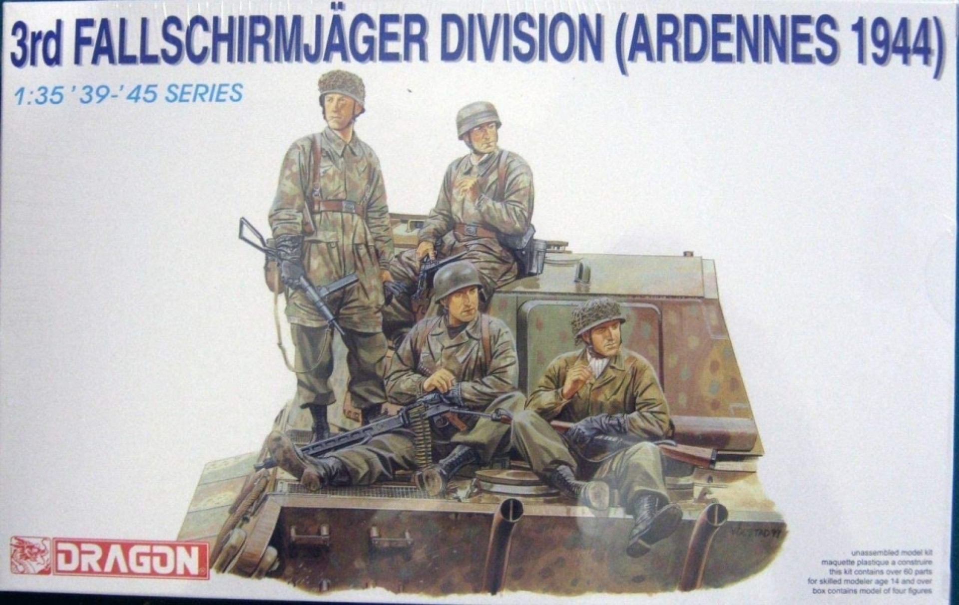 Maketa figurice 3rd FALLSCHIRM J&#xC4;GER DIVISION ARDENNES 1944 1/35 1:35