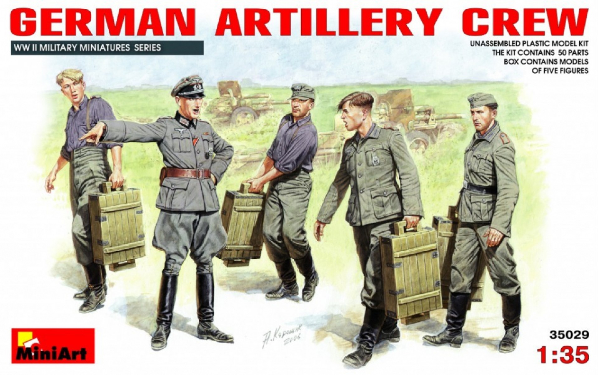 Maketa figurice German artillery crew 1/35 1:35