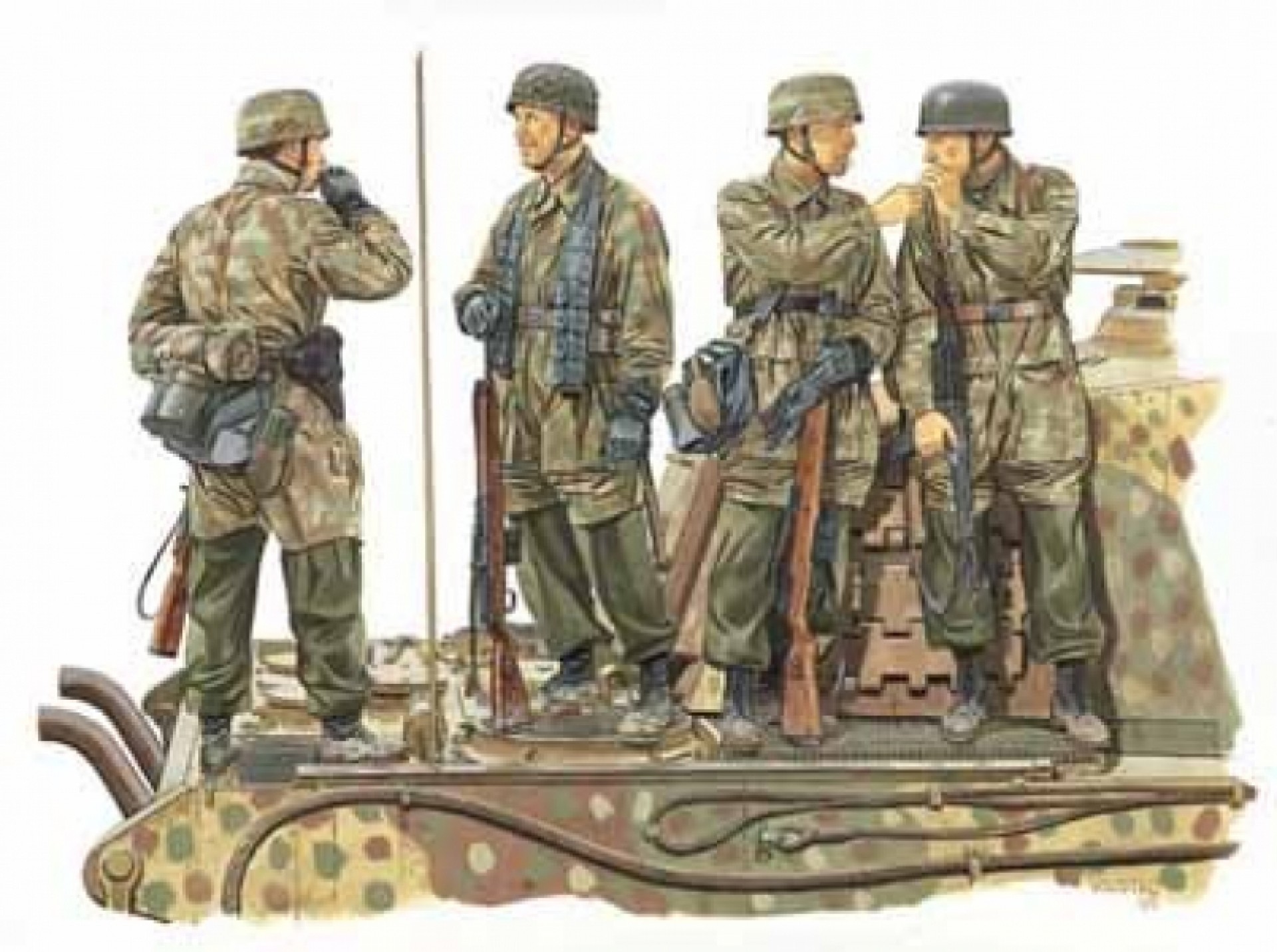 Maketa figurice 3rd FALLSCHIRMJ&#xC4;GER DIV. 1/35 1:35 ardennes