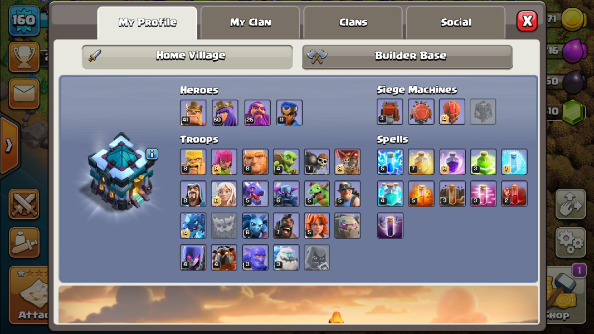 Clash of Clans Acc TH13