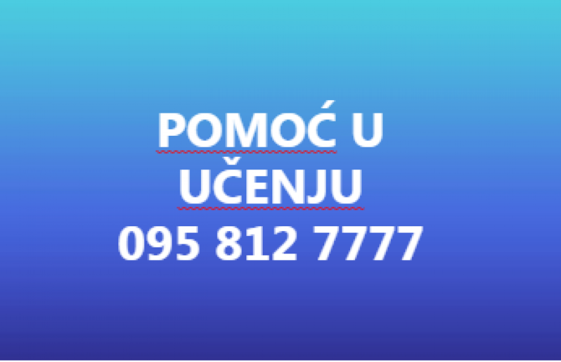 POMOć PRI UČENJU iz cjelokupnog nast. programa, klasične ili online