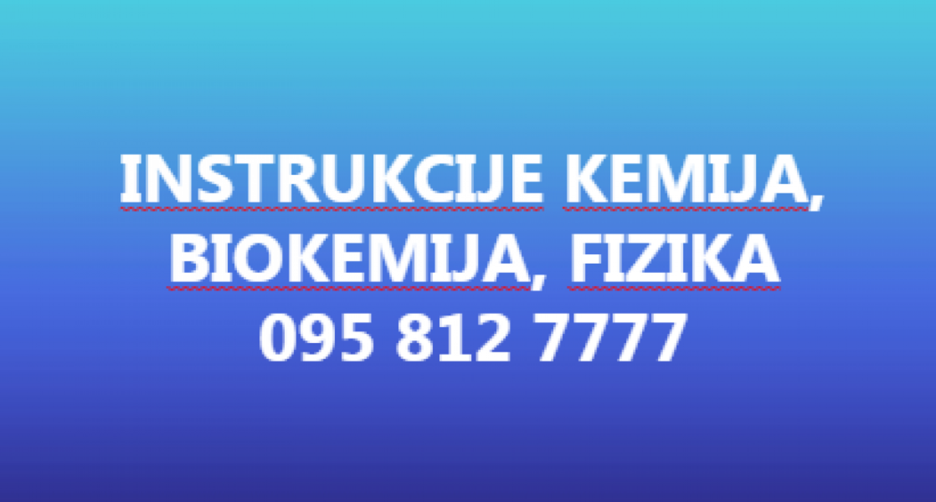 INSTRUKCIJE IZ KEMIJE, OPćE, ORGANSKE, ANORGANSKE... BIOKEMIJE, FIZIKE