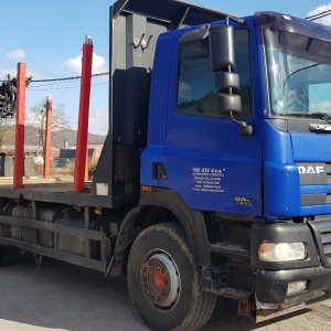 DAF XF 430 šumar sa prikolicom