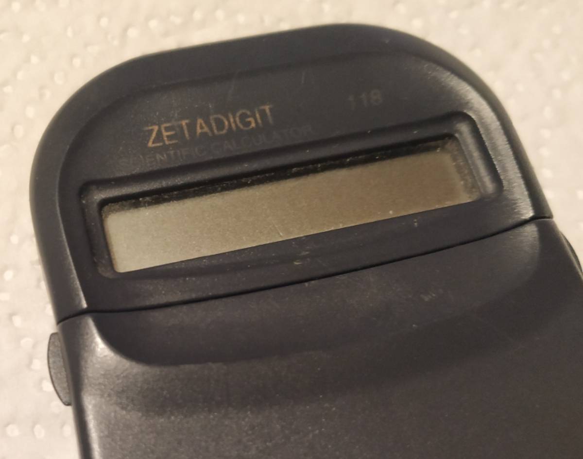 ZETADIGIT 118 SCIENTIFIC CALCULATOR