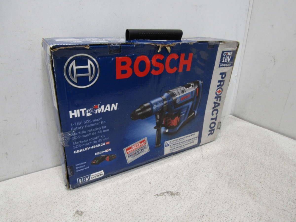 Bosch PROFACTOR 18V Hitman 178SDSMax Rotary Hammer Kit GBH18V45CK24  W