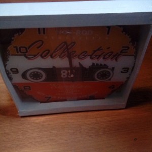 Hot Rod vintage dizajn,unikatni stakleni zidni sat,NOVO !!!