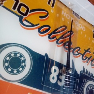 Hot Rod vintage dizajn,unikatni stakleni zidni sat,NOVO !!!
