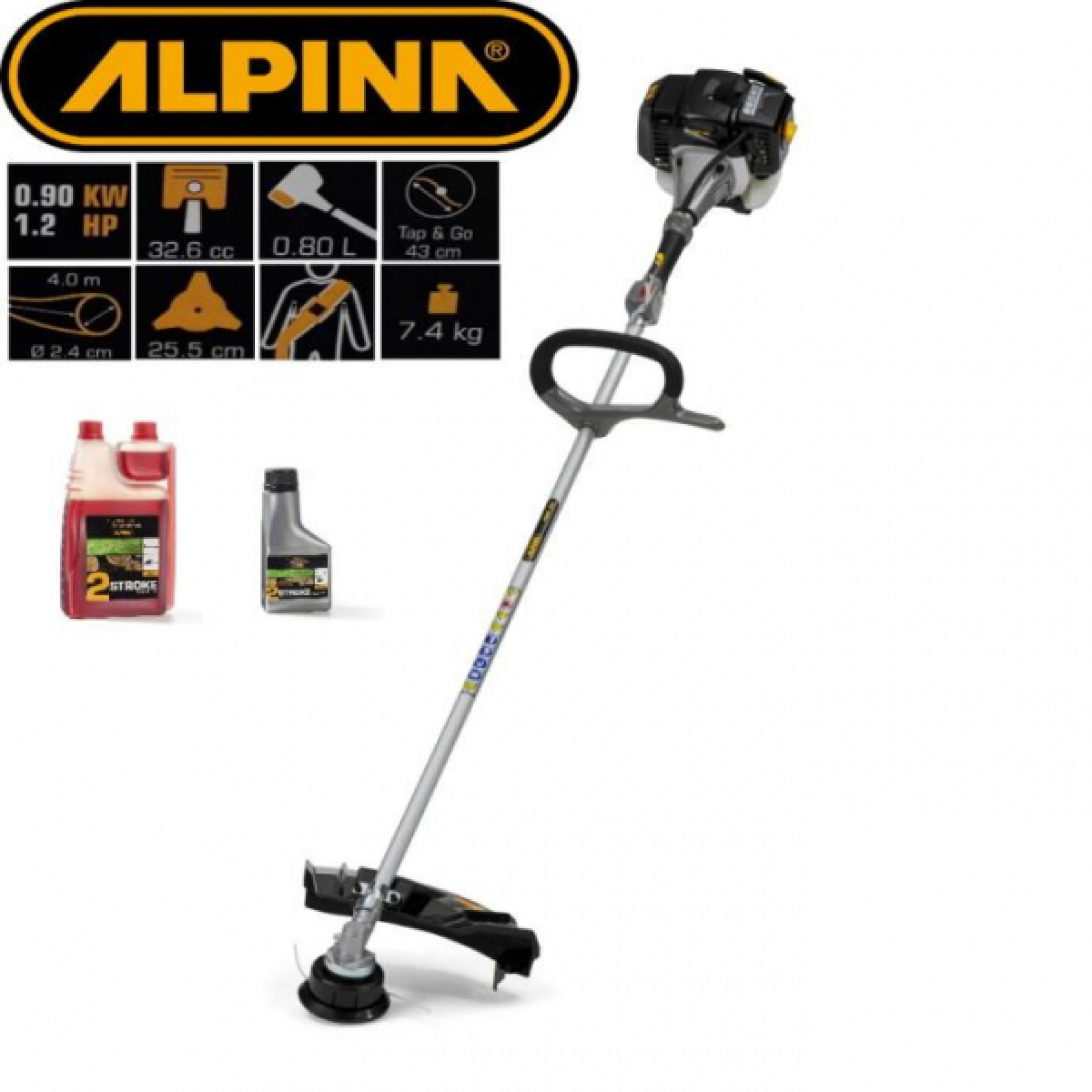 ALPINA Motorni trimer ABR 32 C 0,9 kw 32,6 cm3