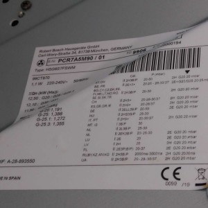 Plinska ugradbena ploča Bosch PCR7A5M90