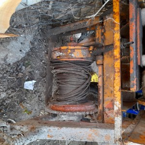 Mjesalica za beton sa disel motorom