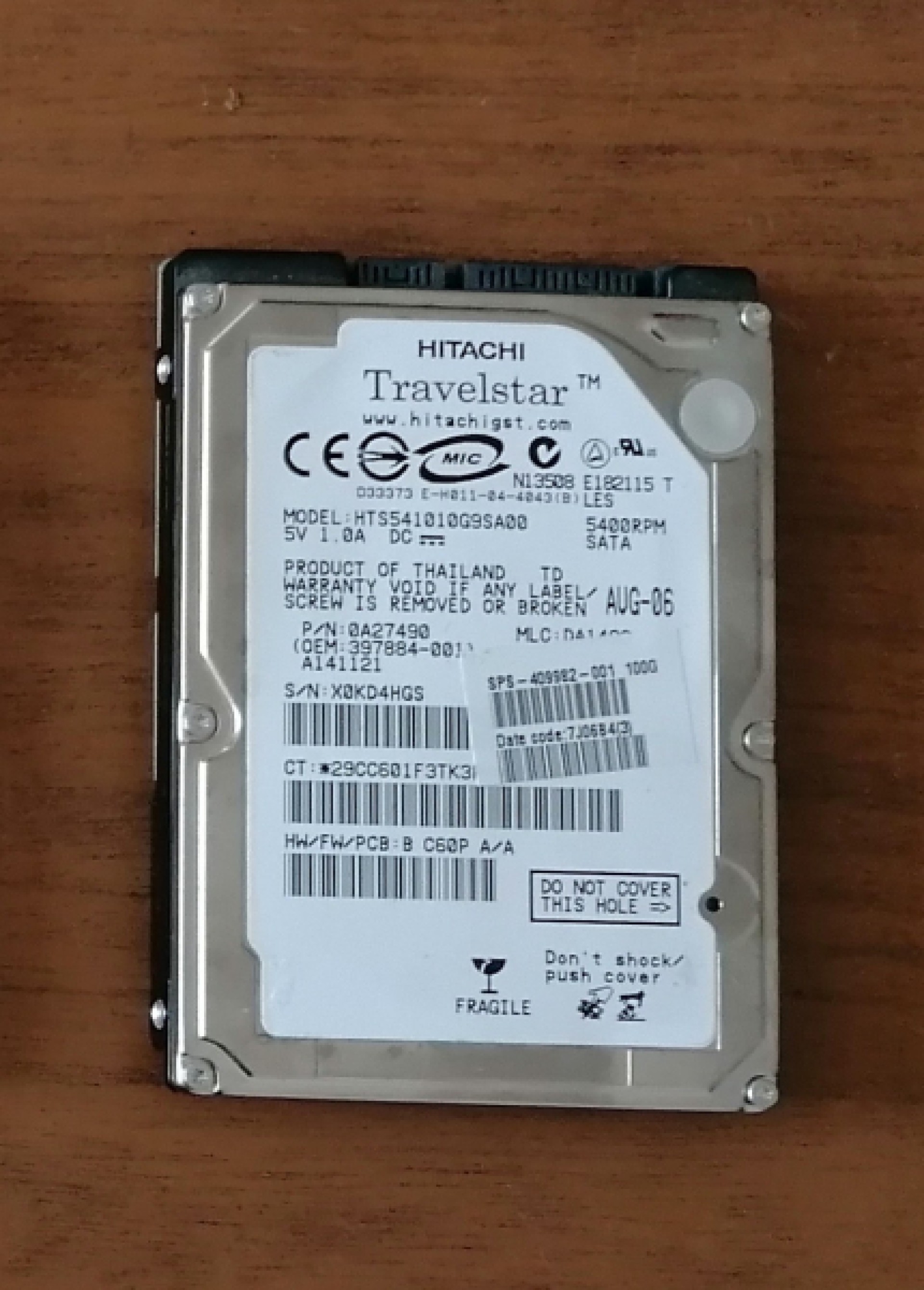 HITACHI 2,5 HTS541010G9SA00, 100GB (69)