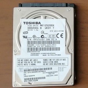TOSHIBA 2,5 MK1252GSX, 120GB (70)