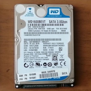 WESTERN DIGITAL 2,5 WD1600BEVT, 160GB (71,72,73)