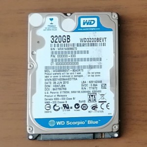 WESTERN DIGITAL 2,5 WD3200BEVT, 320GB (80)