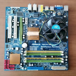ASRock G43Twins-FullHD+Intel Core 2 Duo E8400@3.00GHz+2GB DDR2 (148)