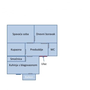 Novouređen prostran stan u centru Zagreba
