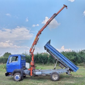 Mini bager Kubota kx 61+Mercedes 814 kiper kran