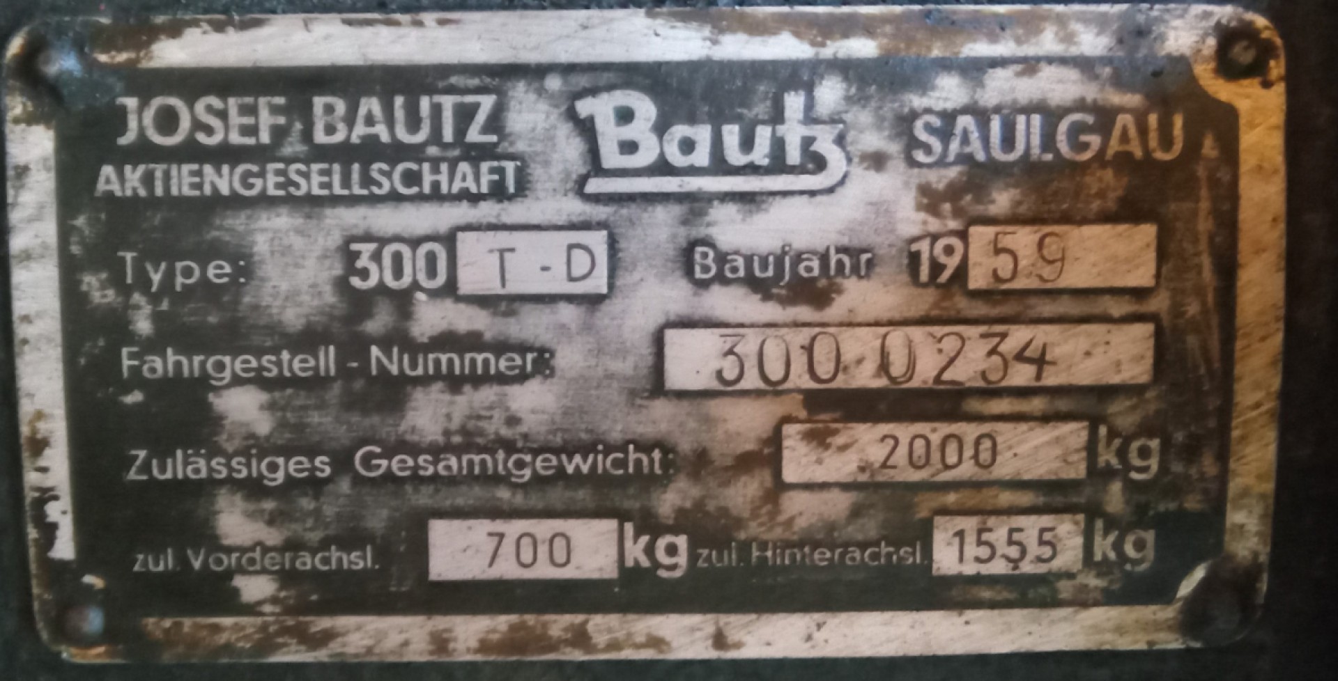 OLDTIMER traktor BAUTZ