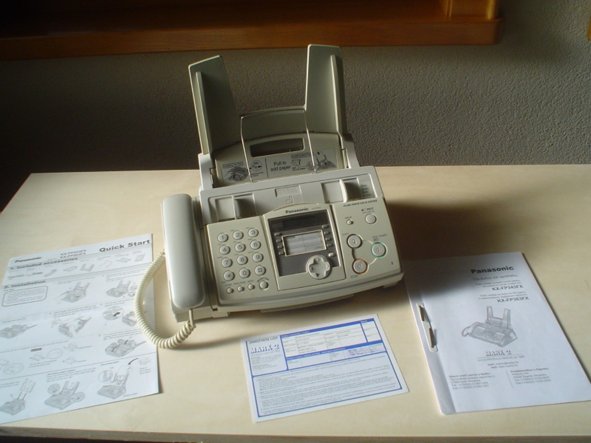 Telefax uređaj Panasoic KX-FP343FX