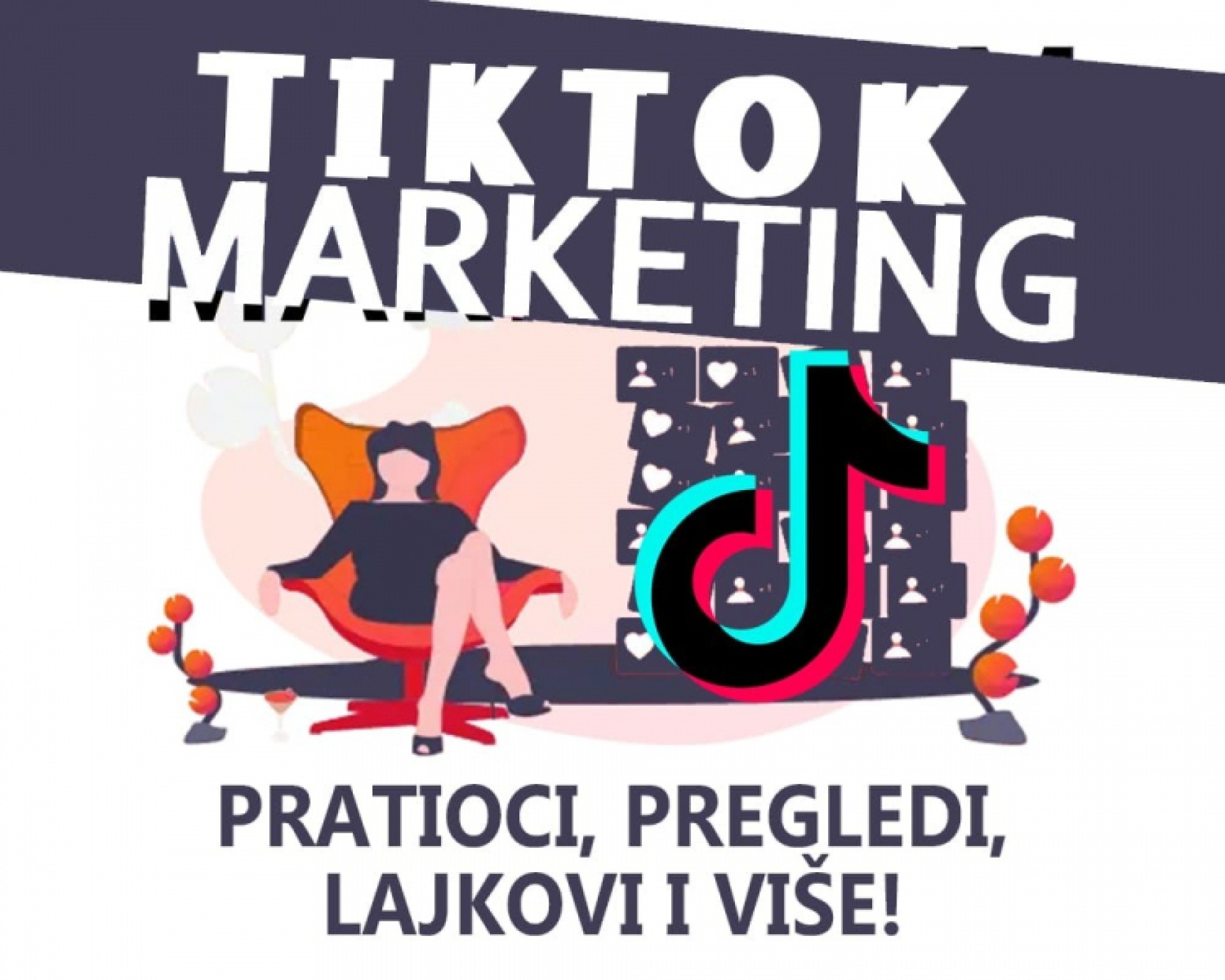 Tiktok pratioci,pregledi, lajkovi i komentari