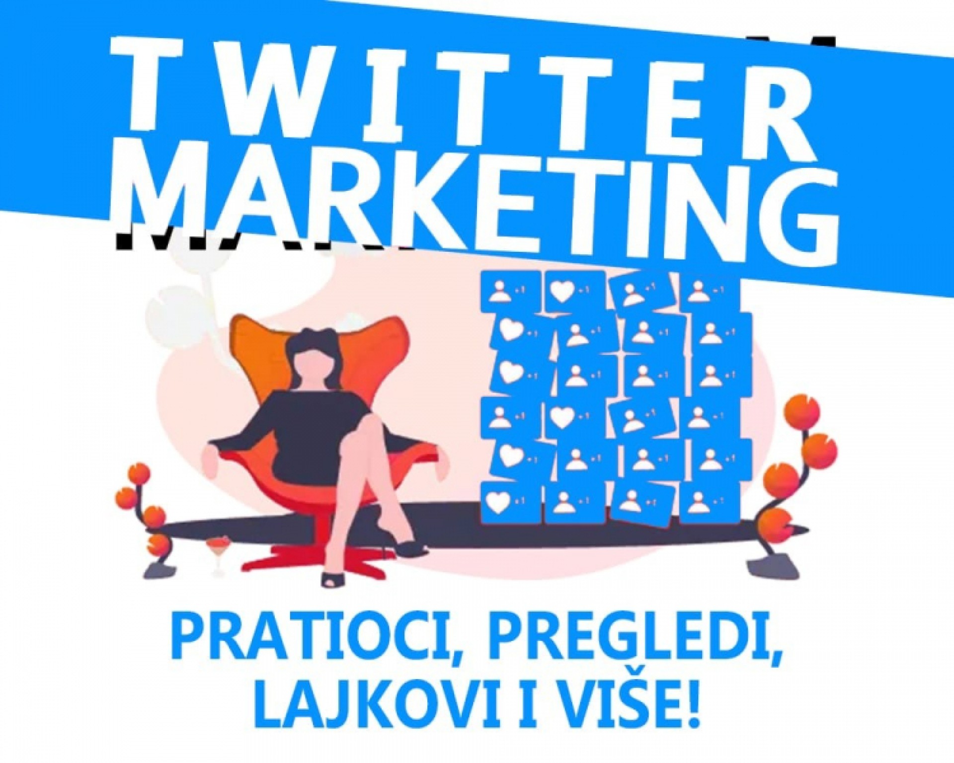 Twitter pratioci, lajkovi i komentari