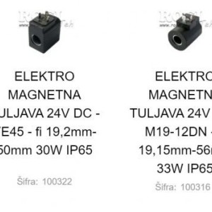ELEKTRO MAGNETNI NAMOTAJI - ŠPULE 24V