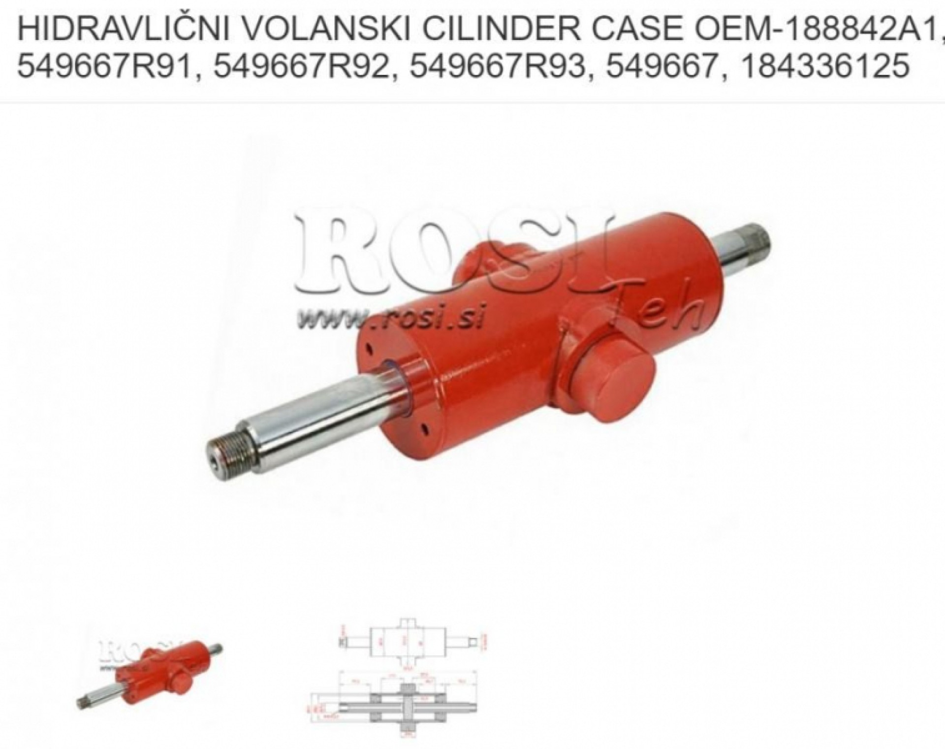 TRAKTORSKI VOLANSKI CILINDRI ZA TRAKTOR CASE