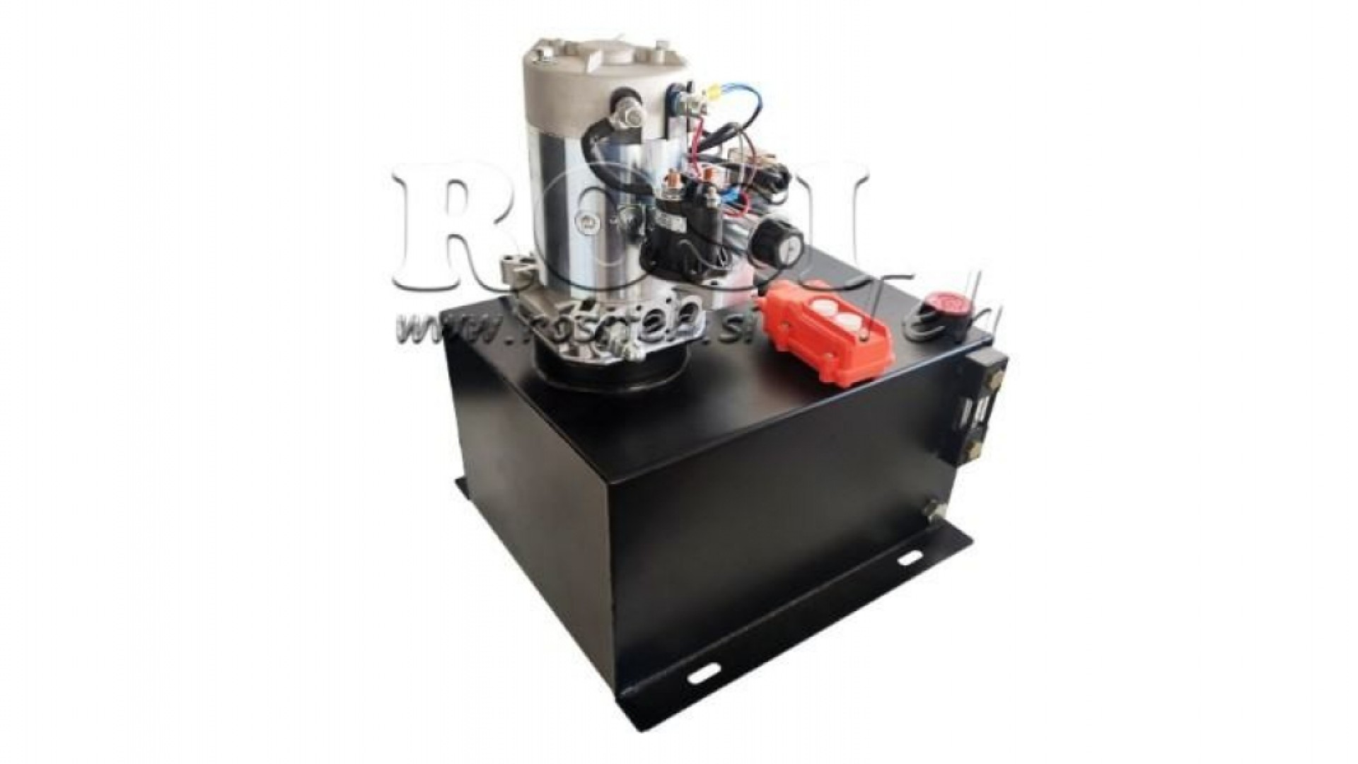 MINI HIDRAULIČNI AGREGAT 12V DC - 1,6kW = 2,1cc - 25 lit - dvosmerni s