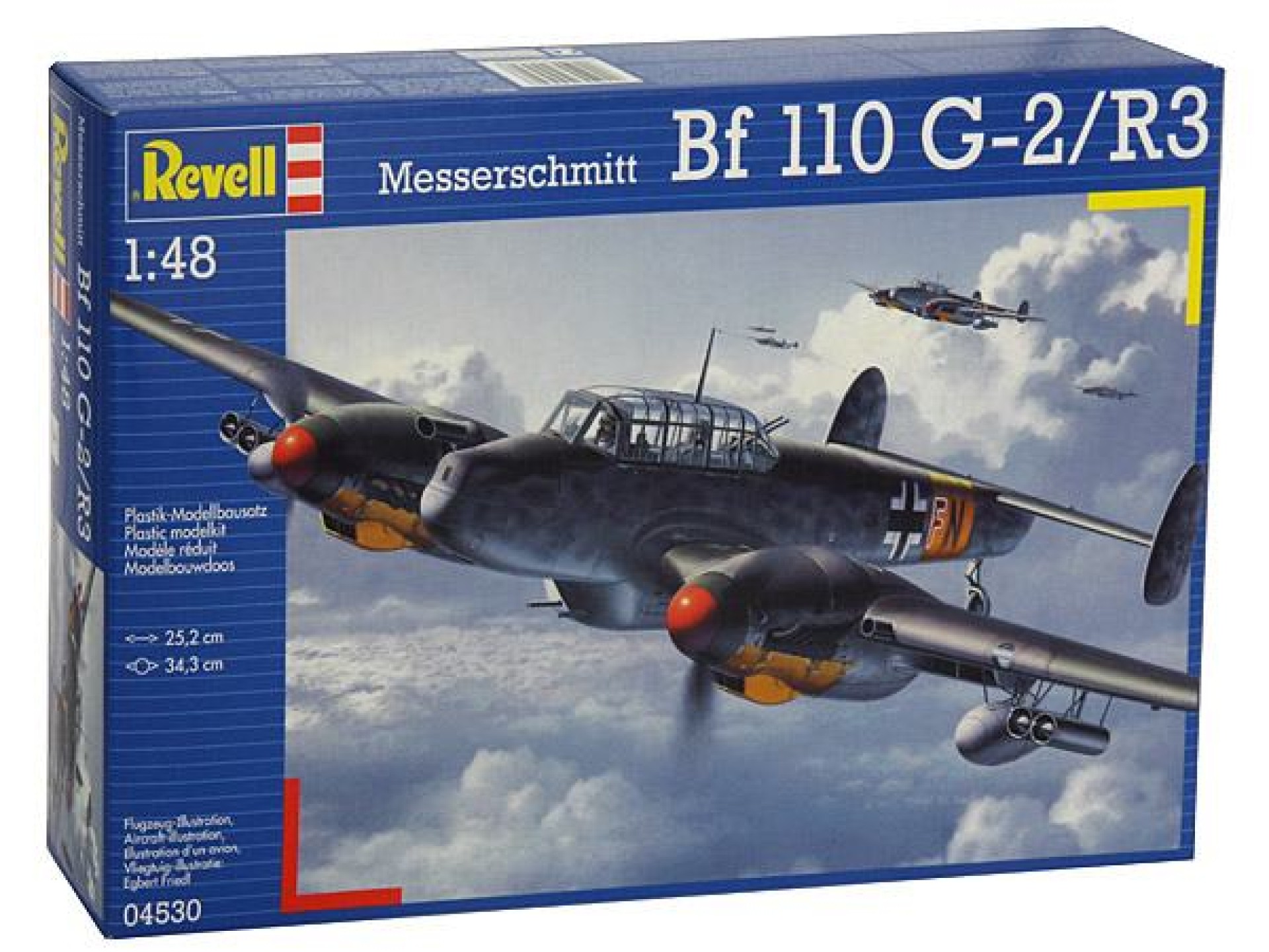 Maketa avion Messerschmitt Bf 110 G-2/R3 1/48 1:48