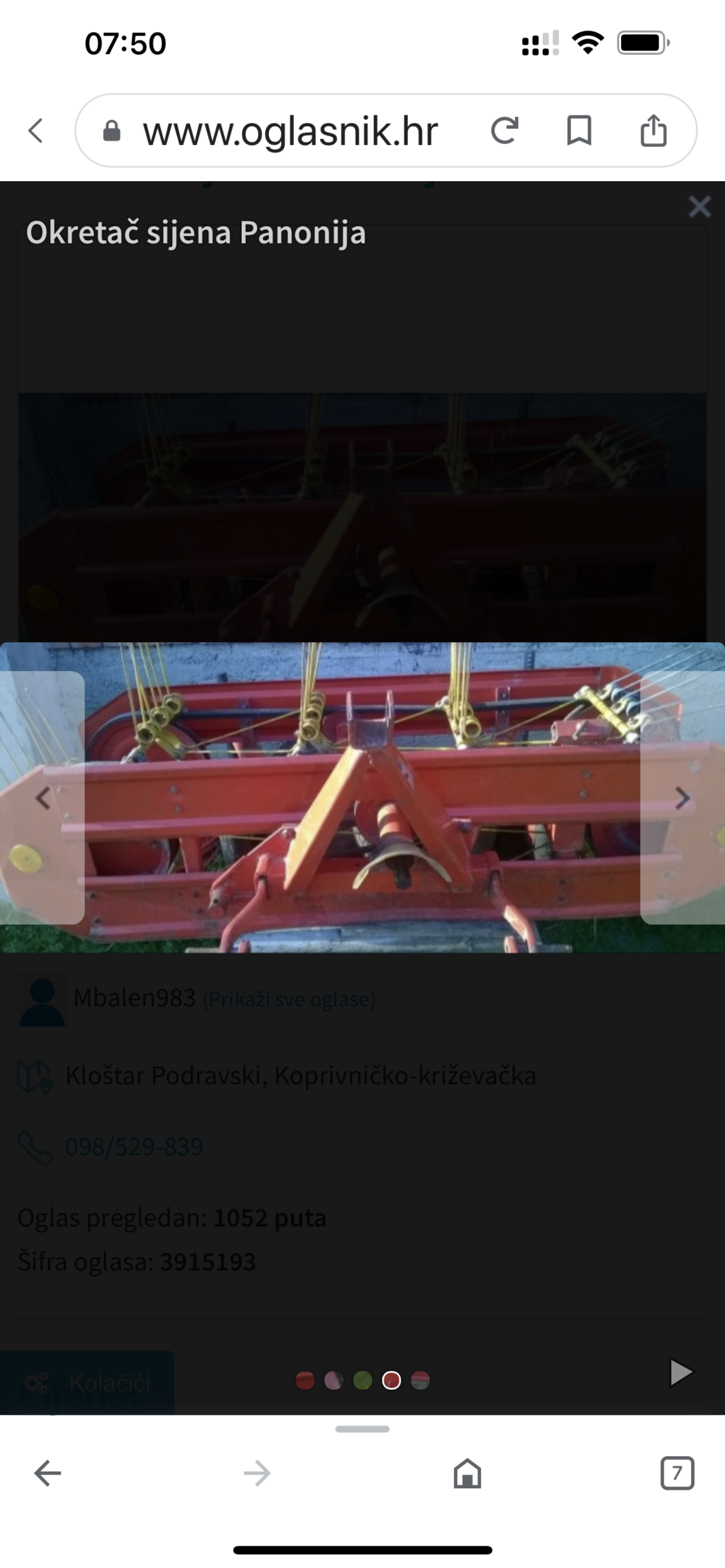 Okretac sijena panonija