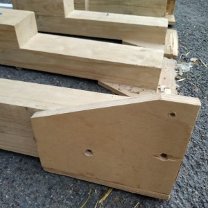 Drvene noge za maketu H0 N Z visine 44cm