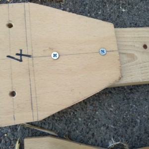 Drvene noge za maketu H0 N Z visine 44cm