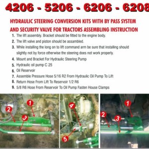 Hidraulični volan za traktor Deutz 4206,5206, 6206, 8206,620