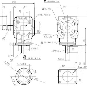 Kutni reduktor 1:3 za traktor 30HP