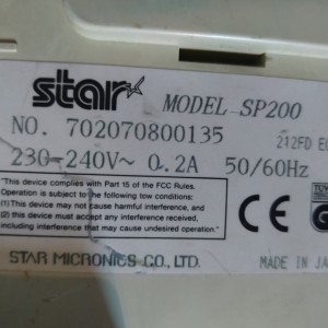 Matični printer star SP200 korišten ispravan 80mm + novi rib