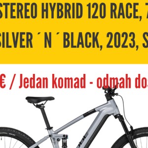 CUBE STEREO HYBRID 120 RACE, 750 Wh, 2023 (Veličina: L/20")