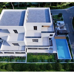 Projekt vile s bazenom (3 apartmana) - Milna (otok Brač)