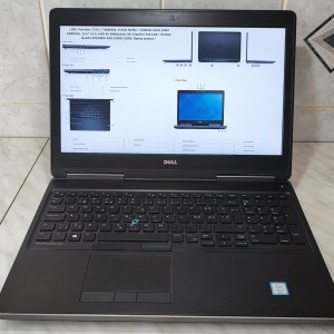 ️DELL Precision 7510, i7-6820HQ, 512GB NVMe + 1000GB, 64GB Rama, UHD 4K 3840x2160, 2 grafike️