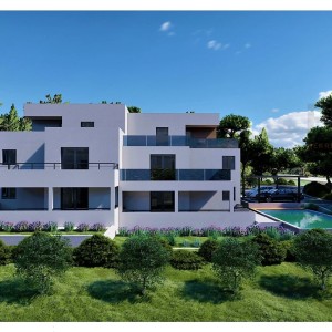 Projekt vile s bazenom (3 apartmana) - Milna (otok Brač)