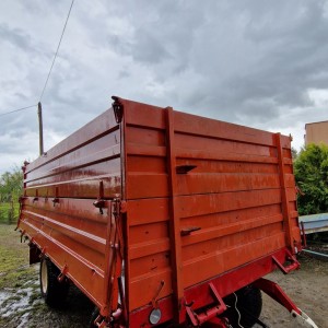 Prikolica trostrani kiper 9.5 tona - vrhunsko stanje, ZAMJENA ROTO DRLJAČE 3 M ILI DRUGO