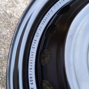 Čelična felga 15" 6J rupe 4x100 ET 46 Kia/Hyundai NOVO