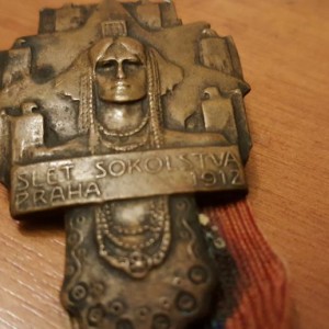 Medalja sokolski slet Prag Čehoslovačka 1912.
