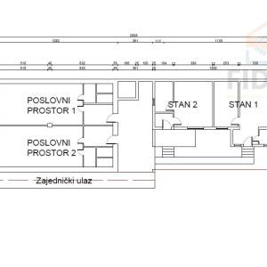 Poslovno - stambeni prostor - širi centar Osijeka