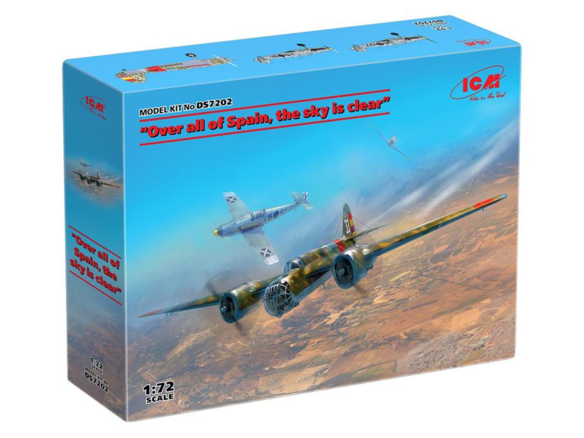 Maketa set tri aviona SB i Messerschmitt Bf 109