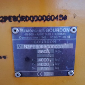 prikolica tandemka 6,5 t