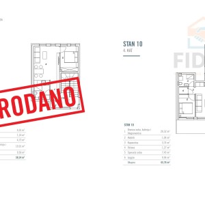 Dvosoban stan u novogradnji s parkingom - Novi grad (Osijek)