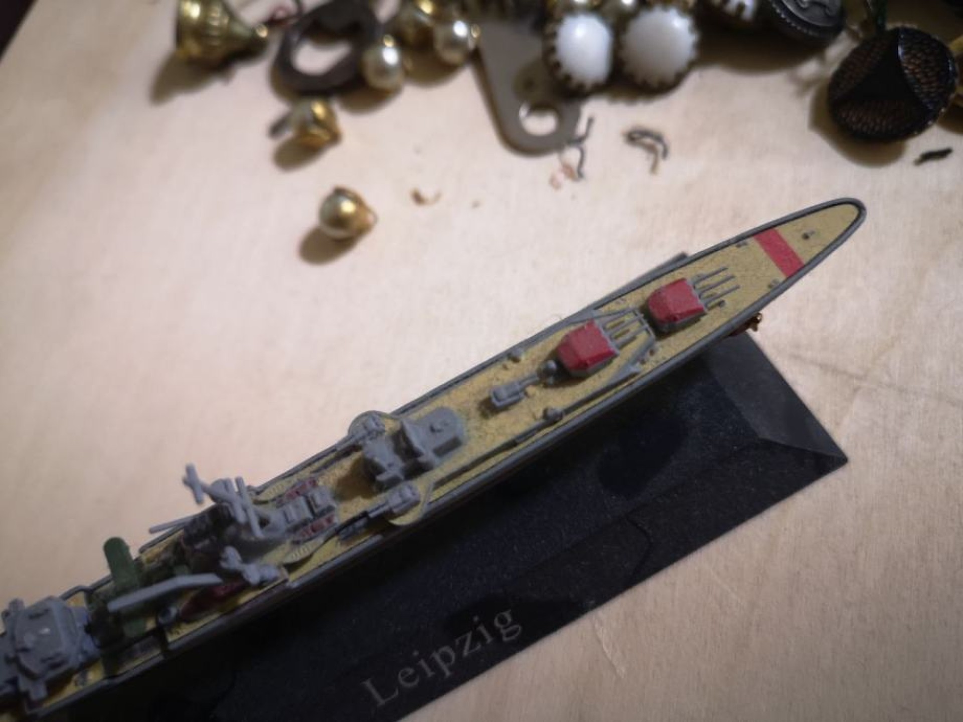 Brod Leipzig metalna maketa 1/1250 model