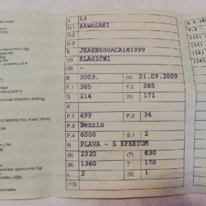 Kawasaki EN 500 500 cm3, 2003 god. 3900€